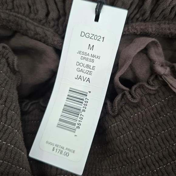 NWT MICHAEL STARS Jessa Maxi Dress Java Brown Size Medium - Picture 4 of 8